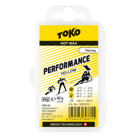 Wachs TOKO Performance gelb 40 g TripleX