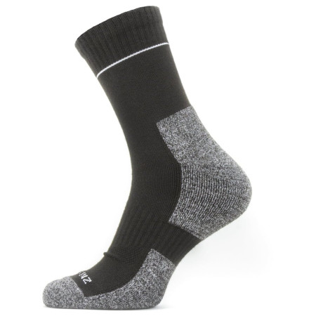 Socken SealSkinz Solo QuickDry Ankle Length schwarz/grau Black/Grey