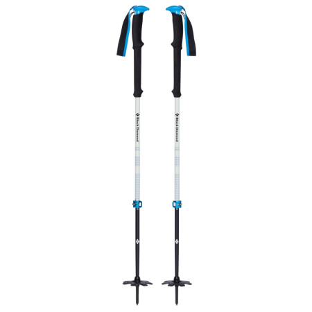 Skistöcke Black Diamond Expedition 2 Pro weiß/blau Kingfisher