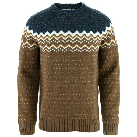 Herrenpullover Fjällräven Övik Knit Sweater M braun Dark Oak-Navy