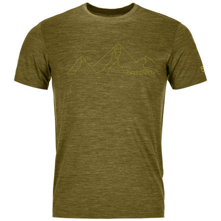 Herren-Funktionsshirt Ortovox 150 Cool Mountain Face TS grün green moss blend