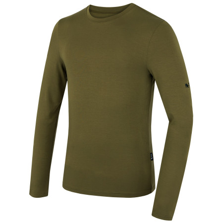 Herren-T-Shirt Zulu Bambus 210 Long grün olive