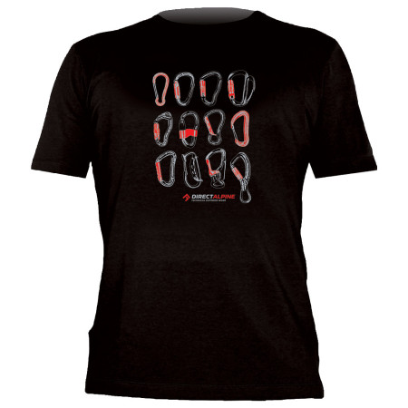 Herren-T-Shirt Direct Alpine Flash schwarz Black(Carabiners)