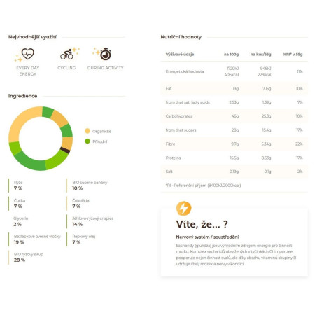 Riegel Chimpanzee Energy Bar Banana Chocolate