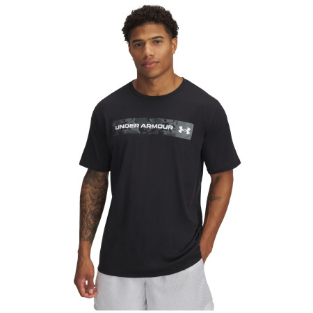 Herren-T-Shirt Under Armour Camo Chest Stripe SS schwarz Black / Marine OD Green / White