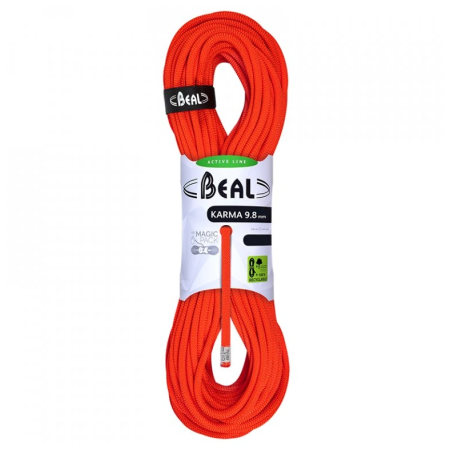 Kletterseil Beal Karma 9,8 mm (70 m) orange SOLID ORANGE