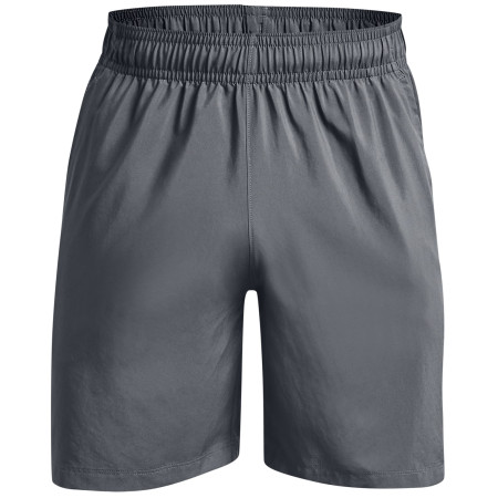 Herrenshorts Under Armour Woven Graphic Shorts grau Pitch Gray / / Quirky Lime
