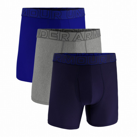 Herren-Boxershorts Under Armour UA Performance Tech Mesh - Solid 6in 3PK blau/grau Blue