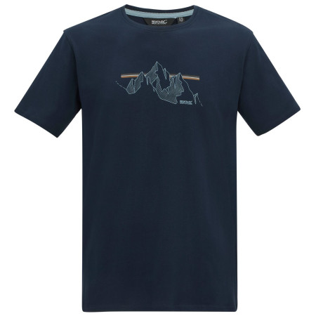 Herren T-Shirt Regatta Cline IX dunkelblau NvyMntLines