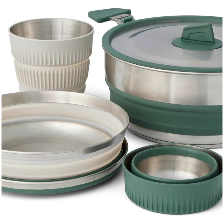 Geschirrset Sea to Summit Detour Stainless Steel One Pot Cook Set 5 Piece
