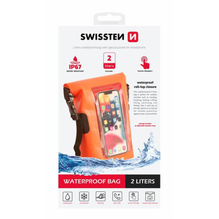 Wasserdichte Hülle Swissten WATERPROOF ORANŽOVÉ (2L)