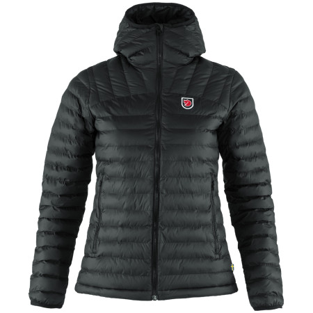 Damen-Winterjacke Fjällräven Expedition Lätt Hoodie schwarz Black