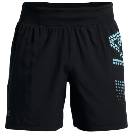 Herrenshorts Under Armour SpeedPocket 7'' Short II schwarz Black / Cruise Blue / Reflective