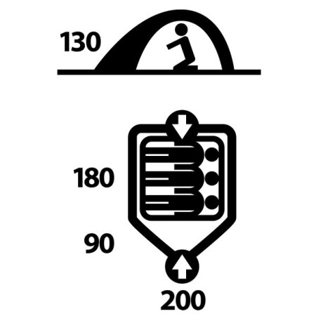Ultraleichtes Zelt Husky Sawaj 3