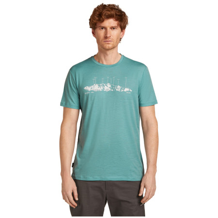 Herren T-Shirt Icebreaker Men Merino 150 Tech Lite SS Tee The Peaks