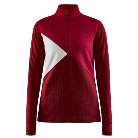 Damen-Funktionsshirt Craft ADV Nordic Wool HZ rot RhubarbMachine