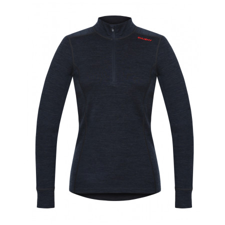 Damen-Sweatshirt Husky Aron zip L (2022) schwarz/blau