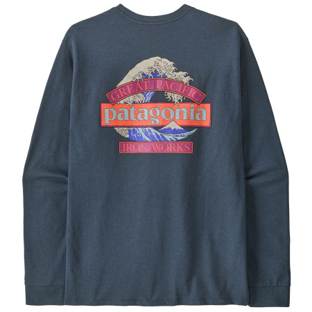 Herren-T-Shirt Patagonia Long-Sleeved Great Waves Responsibili-Tee