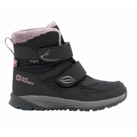 Kinder Winterschuhe Jack Wolfskin Polar Bear-G Texapore Mid Vc K schwarz/grau phantom