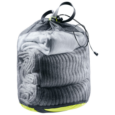 Kleiderhülle Deuter Mesh Sack 3 schwarz/gelb citrus-black