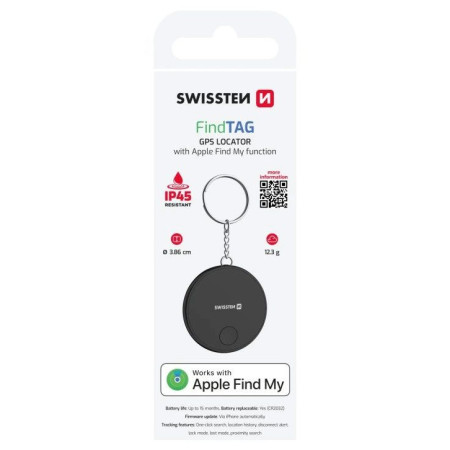 Lokalisator Swissten FindTag GPS Locator (with Apple Find My function)