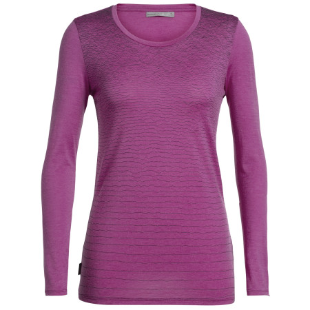 Damen-T-Shirt Icebreaker W's Tech Lite LS Low Crewe rosa Amore