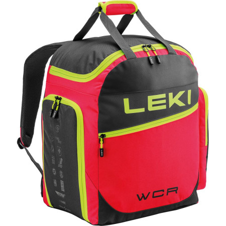 Skischuh-Tasche Leki Skiboot Bag WCR / 60L rot bright red-black-neonyellow