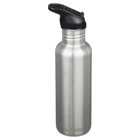 Edelstahlflasche Klean Kanteen Classic 27oz (w/Flip Seal Sport) silber Brushed Stainless