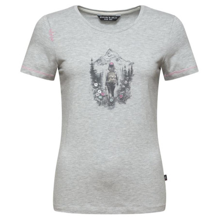 Damen-T-Shirt Chillaz Saile Mountain Paradise grau grey melange