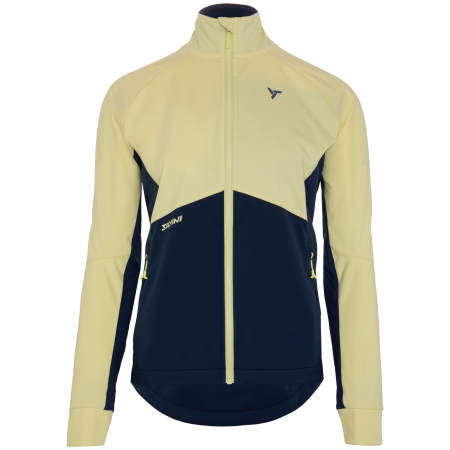 Damen-Radtrikot Silvini Pusteria gelb yellow-navy