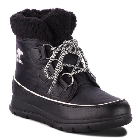 Damenschuhe Sorel Explorer Carnival schwarz BlackSeaSalt