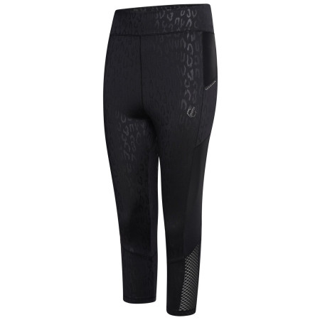 Damen 3/4 Leggings Dare 2b Shine Bright 3/4 schwarz/grau BlackCire