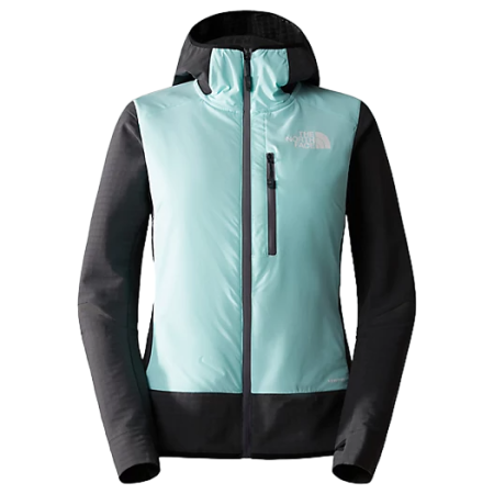 Damenjacke The North Face W Dawn Turn Hybrid Ventrix Midlayer grau ASPHALT GREY/POWDERTEAL