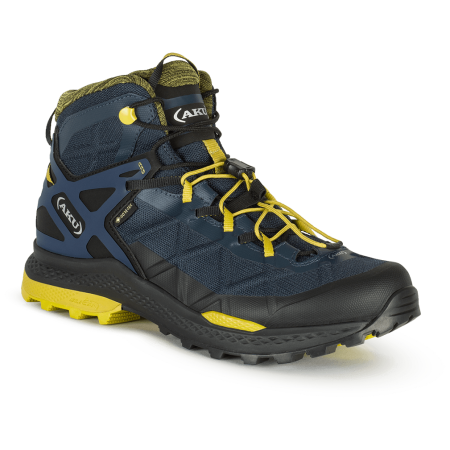 Herrenschuhe Aku Rocket Mid Gtx dunkelblau BLUE/MUSTARD
