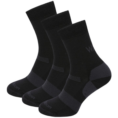 Herrensocken Warg Merino Hike M 3-pack schwarz black