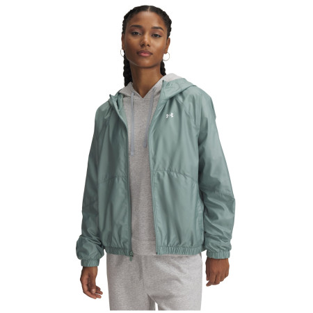 Damen-Sweatshirt Under Armour SPORT WINDBREAKER JKT hellgrün Silica Green / / White