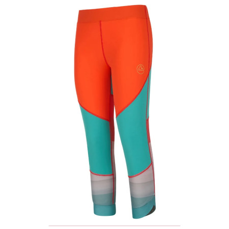 Damen-Leggings La Sportiva Sensation Leggings W rot Cherry Tomato/Lagoon