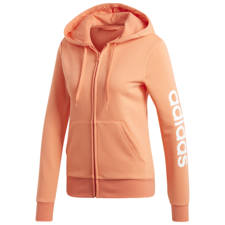 Damen-Sweatshirt Adidas Essentials Linear FZ HD orange
