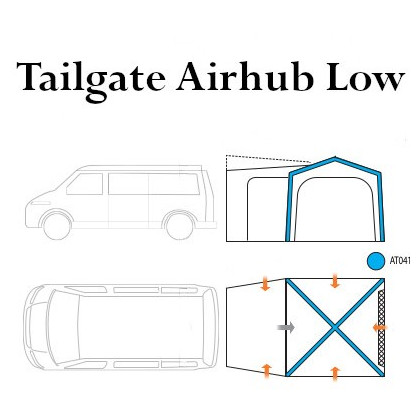 Ersatzschlauch Vango Airspeed Tube 670 x 10cm Cross