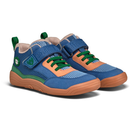 Kinderschuhe Affenzahn Sneaker Vegan Cheerly braun/blau Bird of Paradise