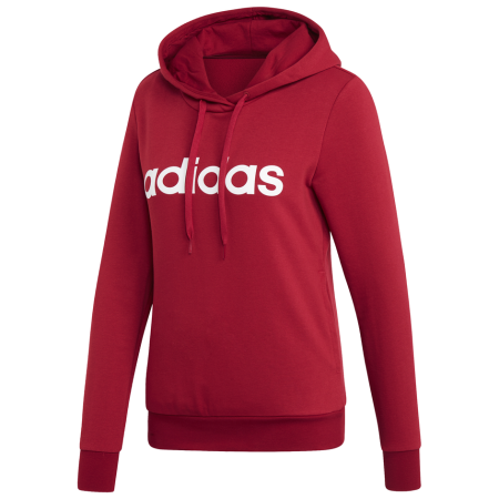 Damen-Sweatshirt Adidas W E LIN OH HD rot