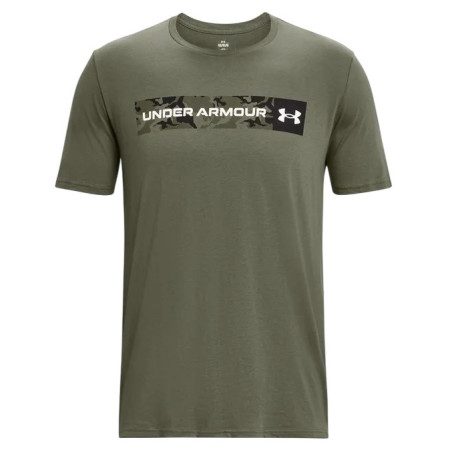 Herren-T-Shirt Under Armour Camo Chest Stripe SS grün Marine OD Green / Black / White