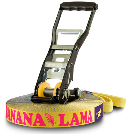 Slackline Gibbon Bananalama XL Treewear Set gelb/rosa