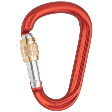 Karabiner AustriAlpin Rondo HMS GI Screwlock rot red