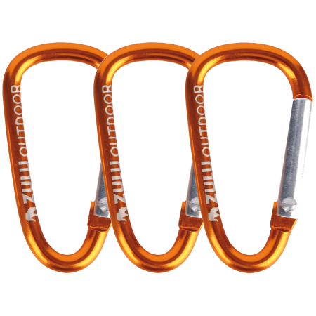 Hilfskarabinerhaken Zulu S 3-pack orange orange