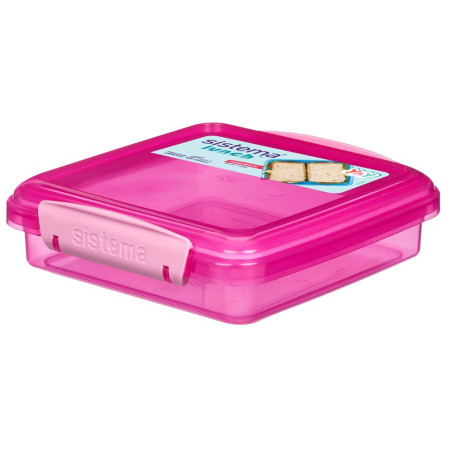 Snack-Box Sistema Mittagessen Sandwich-Box 450 ml rosa