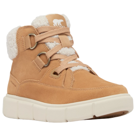Damen Winterschuhe Sorel Explorer™ III Nw Lace Wp hellbraun Tawny Buff, Sea Salt