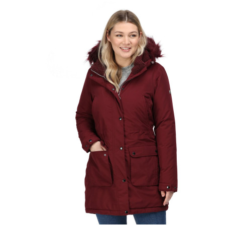 Damen-Wärmejacke Regatta Voltera Parka weinfarbe Claret