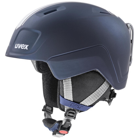 Kinder Skihelm Uvex Heyya Pro dunkelblau race midnight - silver mat