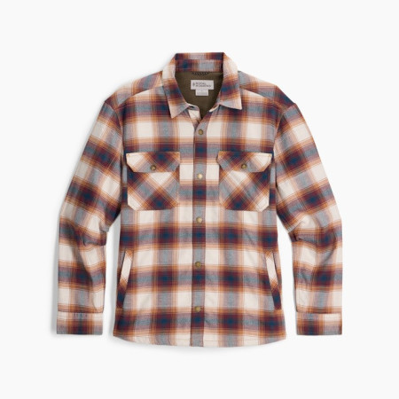 Herrenhemd Royal Robins M Vista Flannel Shacket braun Pecan Grizzly Pld